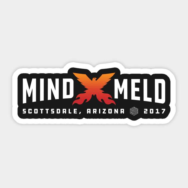 Mind Meld X - Reverse Sticker by ElicitShirts